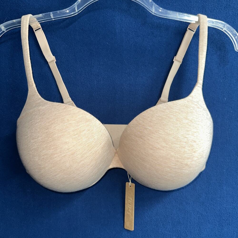 SKIMS Every Day, Cotton Ultimate Bra BR-pus 10645w Clay Heather 40DD NWT